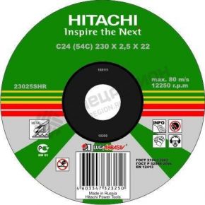 Круг отрезной по металлу Hitachi 150х1,6х22 А40 25--200