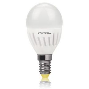 Лампа светодиодная шар 6.5W Е14 2800К VG1-G2E14warm6W-C Voltega VG1-G2E14warm6W-C